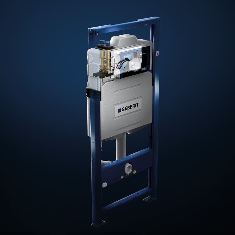 Réservoir à encastrer Geberit avec rinçage forcé hygiénique HS50 Réservoir à encastrer Geberit avec rinçage forcé hygiénique HS50